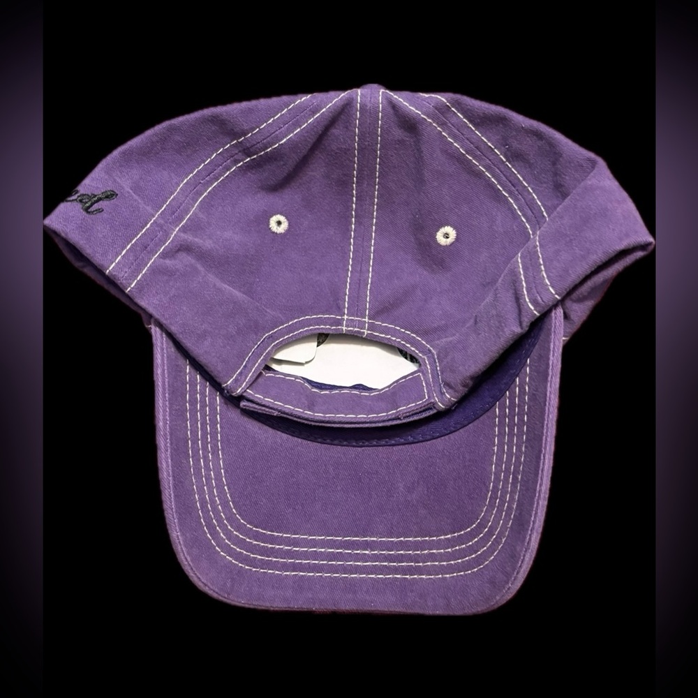 Purple 'Blessed' Embroidered Cap NWOT - Picture 2 of 4